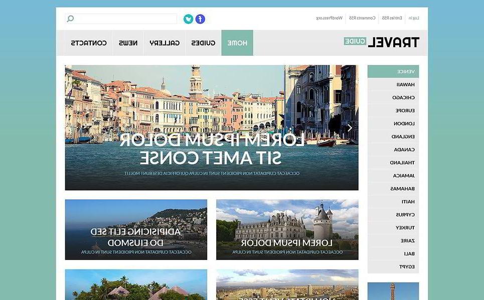 Travel Guide WordPress Template