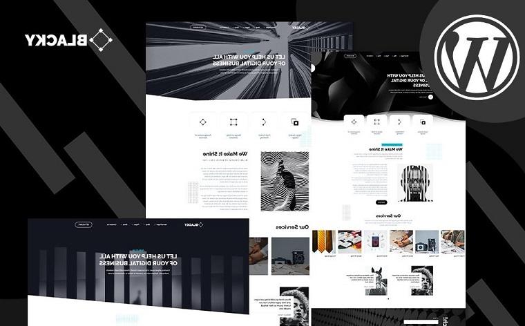 Blacky - Minimal Dark Digital Agency